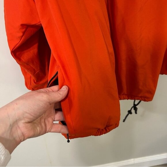 Abercrombie & Fitch Orange Insulated Weatherproof Rain Jacket Men’s Size Small - Picture 4 of 6